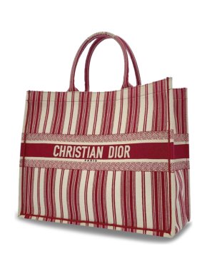 Dior Large Striped Book Tote