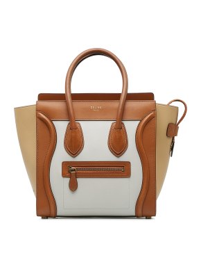 Celine Micro Tricolour Luggage Tote Bag
