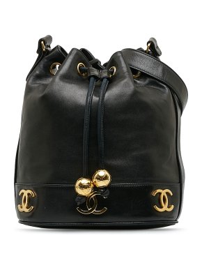 Chanel Triple CC Lambskin Bucket Bag