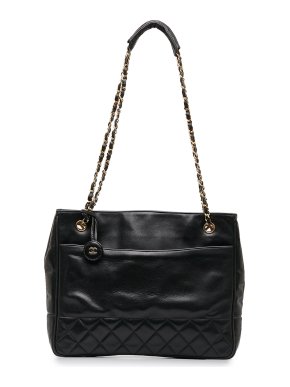 Chanel Quilted Lambskin Chain Tote