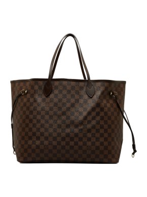 Louis Vuitton Coated Canvas Damier Ebene Neverfull GM