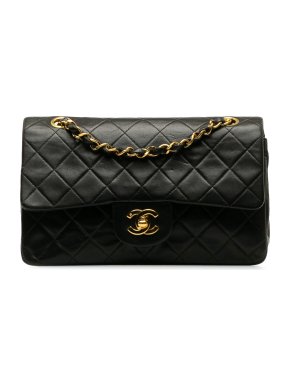 Chanel Vintage Small Lambskin Double Flap Bag