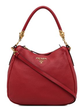 Prada Red Hobo Shoulder Bag