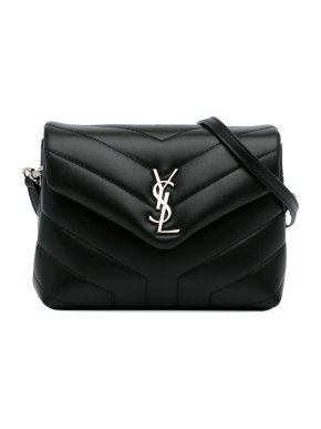 Saint Laurent Black Toy LouLou Crossbody Bag
