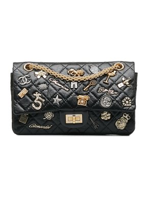 Chanel Black Lucky Charms Reissue 2.55 Double Flap Bag