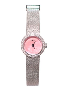 Dior La Mini D de Dior Satine 19mm Diamond Watch