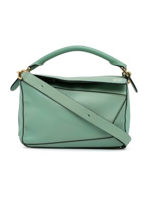Loewe Mint Green Small Puzzle Bag