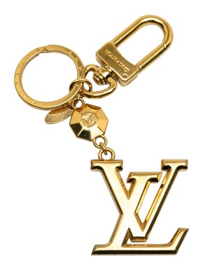 Louis Vuitton Gold Tone LV Facettes Bag Charm