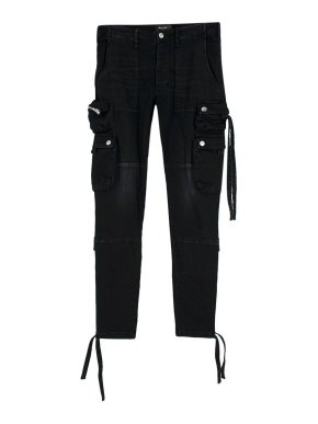 Amiri Black Tactical Cargo Jeans