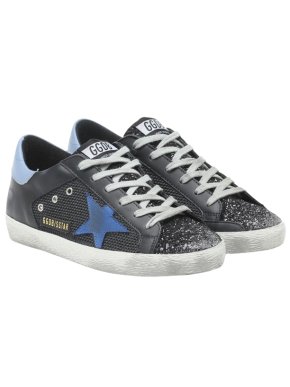 Golden Goose Navy Superstar Trainers