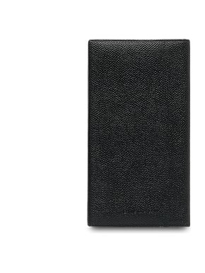 Bvlgari Black Grained Leather Long Wallet
