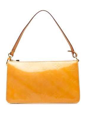 Louis Vuitton Yellow Monogram Vernis Lexington Pochette Bag