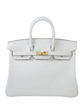 Hermes Birkin 25 Retourne in Gris Pale Swift Leather with Gold Hardware