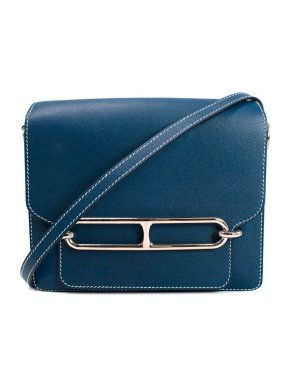 Hermes Blue De Presse Evercolor Roulis 23 Shoulder Bag