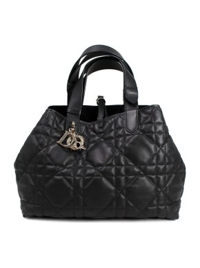 Dior Black Quilted Medium Toujours Bag