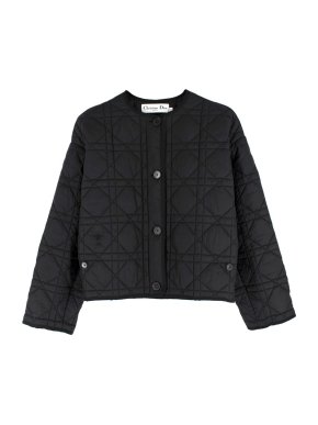 Dior Black Macrocannage Quilted Jacket