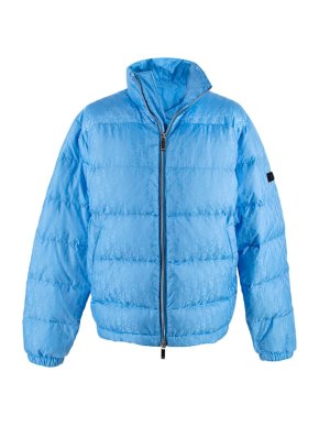 Dior Homme Sky Blue Oblique Monogram Puffer Jacket