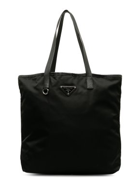 Prada Black Nylon Tessuto Tote Bag