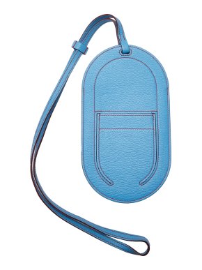 Hermes Blue Chevre In-The-Loop To Go GM
