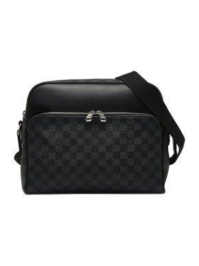Louis Vuitton Coated Canvas Damier Graphite Dayton Reporter MM