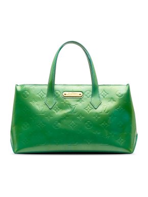 Louis Vuitton Green Monogram Vernis Wilshire PM