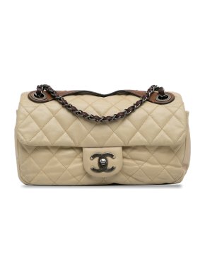 Chanel Quilted Lambskin Leather In The Mix Flap Bag