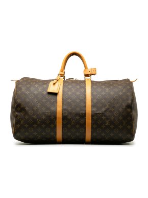 Louis Vuitton Brown Monogram Keepall 55