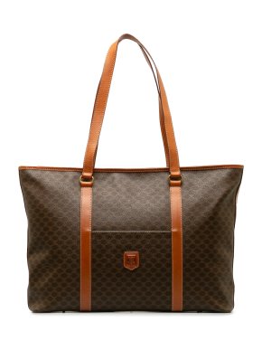 Celine Brown Macadam Tote Bag