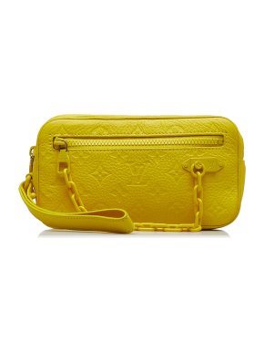 Louis Vuitton Yellow Monogram Taurillon Pochette Volga
