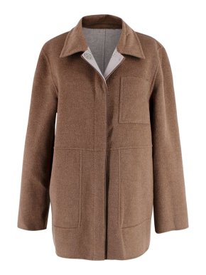 Lafayette 148 Brown Double-face Wool Jacket 1