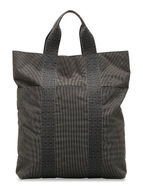 Hermes Grey Herline Cabas Tote Bag