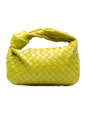 Bottega Veneta Neon Yellow Mini Intrecciato Jodie