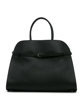 The Row Black Margaux Belt 15 Leather Tote