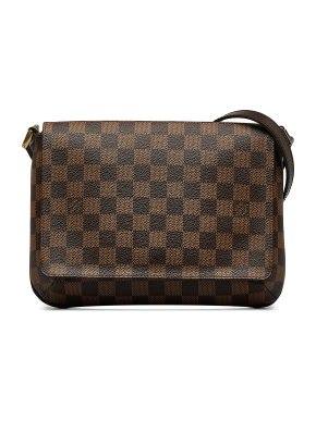 Louis Vuitton Brown Damier Ebene Musette Tango Crossbody Bag