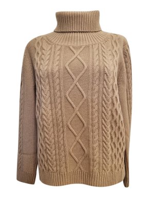 Max Mara Beige Cable Knit Jumper