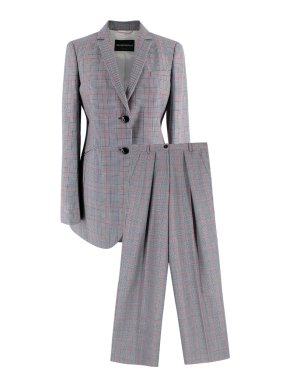 Emporio Armani Single Breasted Wool Blazer and Trousers