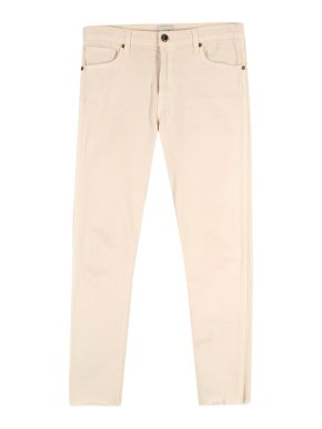 Khaite Alissa Straight Leg Cream Jeans