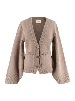 Khaite Scarlet Cashmere Knit Cardigan