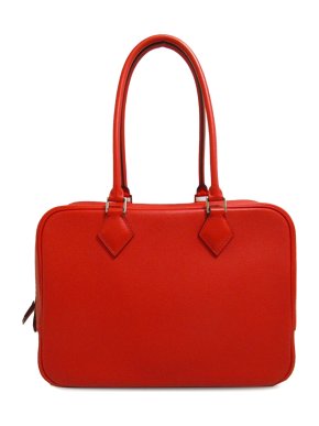 Hermes Red Togo Leather Plume 32 Bag
