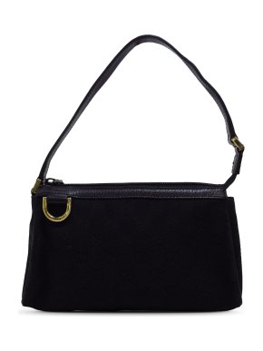 Gucci Black Canvas Abbey D-Ring Baguette Bag