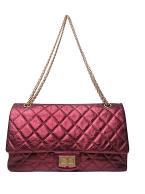 Chanel Red Metallic Reissue 2.55 Double Flap Bag