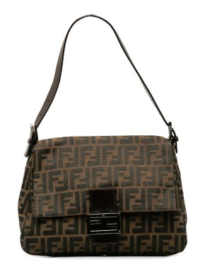 Fendi Brown Zucca Mamma Forever Shoulder Bag