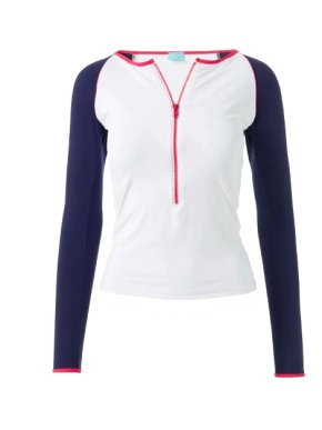 Melissa Odabash White Pacific Rashguard