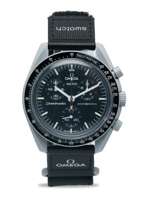 Omega x Swatch Quartz Bioceramic Moonswatch Mission to the Moon Watch