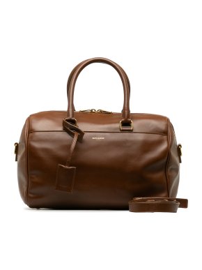 Saint Laurent Brown Classic Duffle 12 Travel Bag