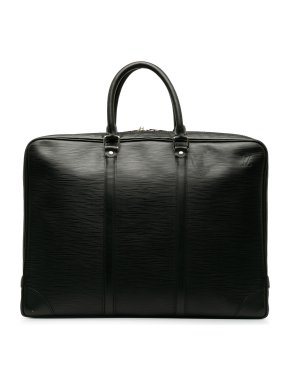 Louis Vuitton Black Epi Porte Documents Voyage