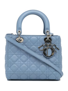 Dior Sky Blue Small Lambskin Cannage Lady Dior