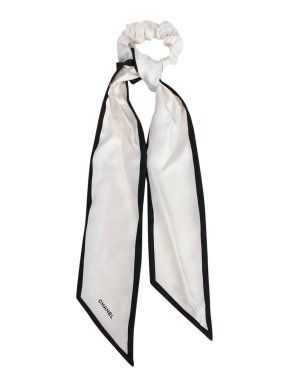 Chanel Silk CC Twilly Hair Tie and Scrunchie