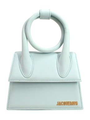 Jacquemus Le Chiquito Noeud Top Handle Bag in Pale Blue