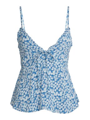 Faithful the Brand Blue Floral Amaury Camisole Top